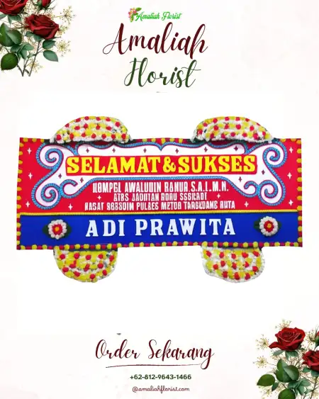Papan Bunga Ucapan Selamat Tegaltirto